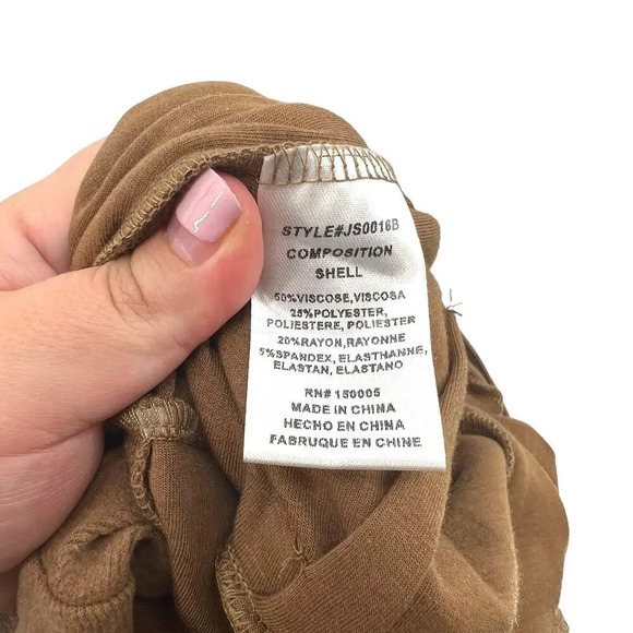 dRA Los Angeles Hyde Jumpsuit Mocha Brown Tan Long Sleeve Size‎ XS - Picture 12 of 13